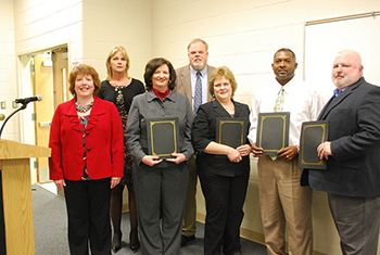 SVCC recognized four instructors who have assisted the college in program development and support of the college in its success in serving Virginia's workforce community.
